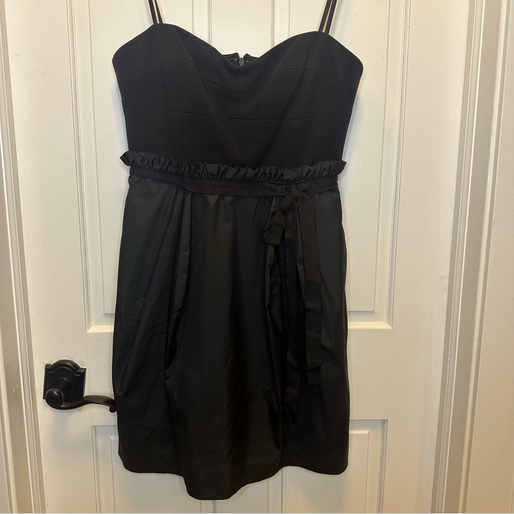BCBGMaxAzria Black Strapless‎ Mini Dress Medium